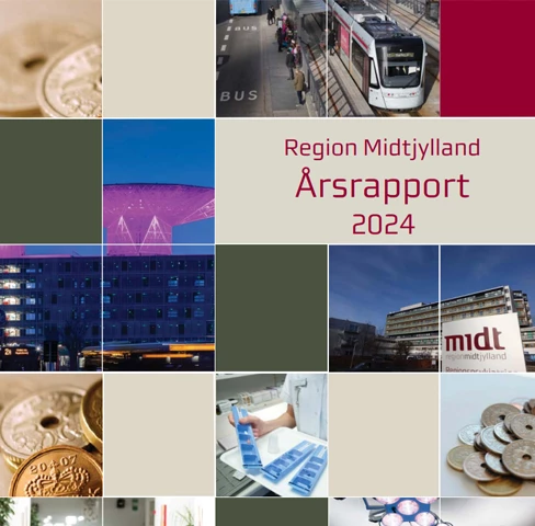 Forsiden på Region Midtjyllands Årsrapport 2022.