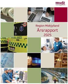 Forsiden på Region Midtjyllands Årsrapport 2025.