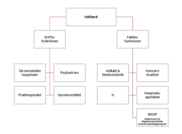 Velfærds organisationsdiagram.