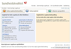 Sites der viser sundhedskvalitet.dk's målinger på de fleste danske hospitaler