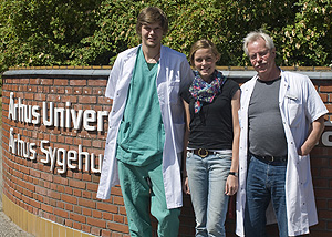 Forskerne Jan Rölfing, Emilie Glavind og Cody Bünger