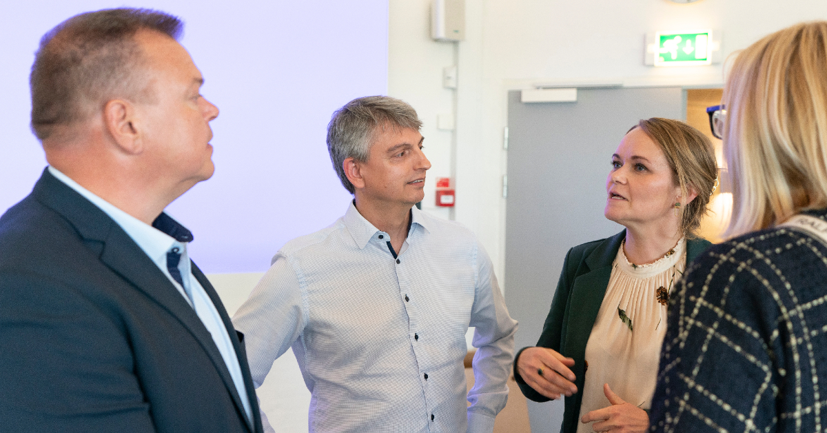 Direktører fra virksomhederne Systematic, Emento, Trifrk og The Link var blandt deltagerne ved lancering af Health Innovation Aarhus i maj 2022.