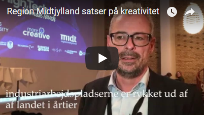 Skærmbillede fra video - Region Midtjylland satse på kreativitet