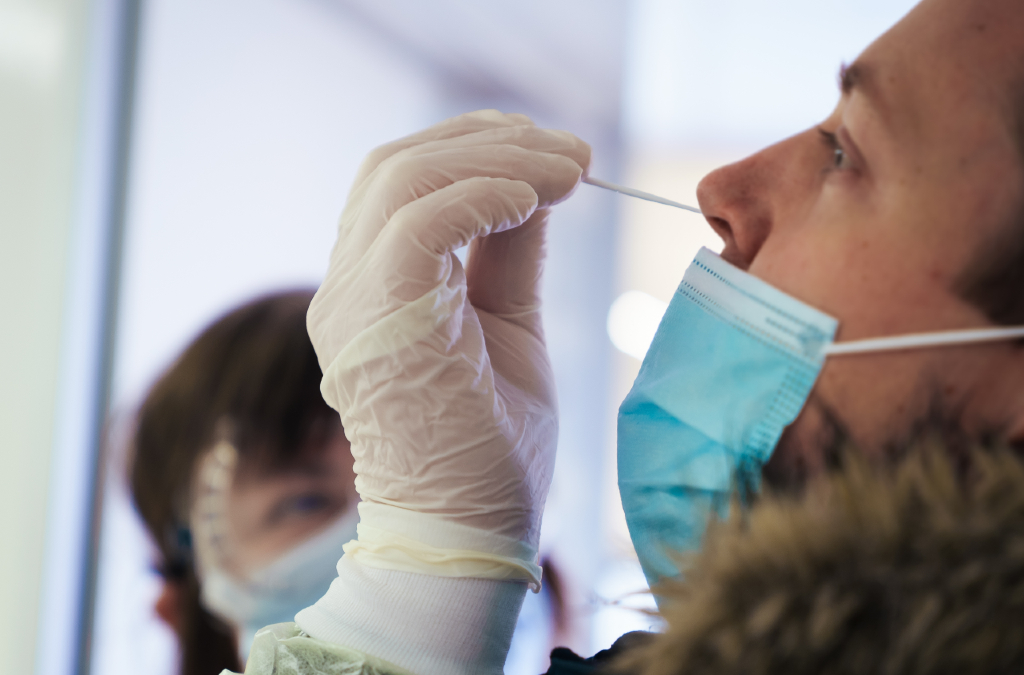 Antigentest - også kaldet kviktest. Fotos findes på pressesiden. Foto: Region Midtjylland, Rune Borre-Jensen 