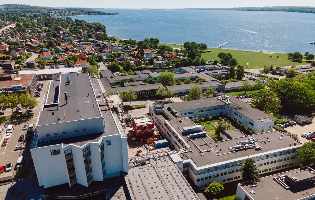 Luftfoto af Regionshospital Horsens