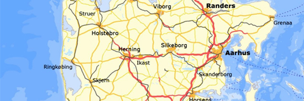 Webkort Region Midtjylland