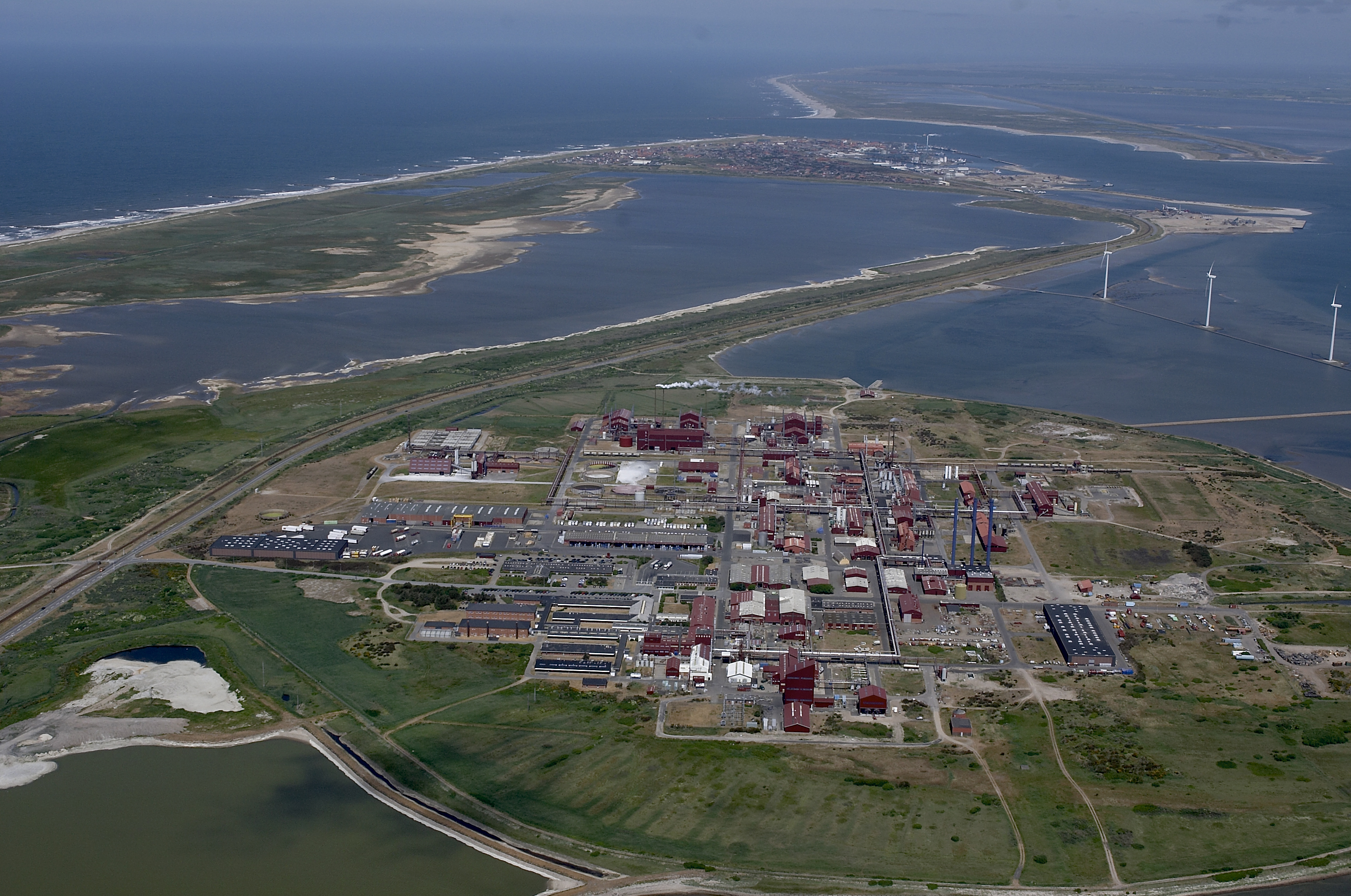 Luftfoto fra 2008 fra Cheminovas nuværende fabriksgrund, FMC Site Rønland. Foto: Cheminova