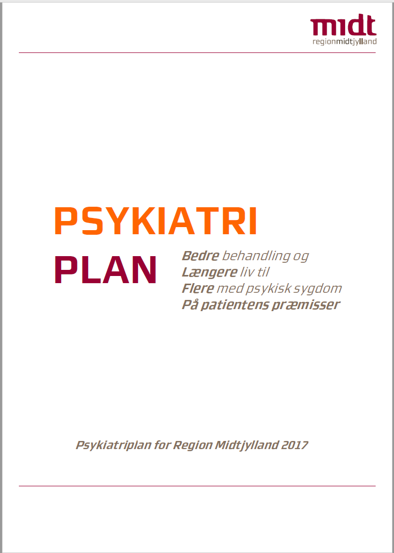 Gå til pdf med Psykiatriplan for Region Midtjylland 2017