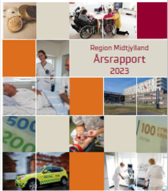 Forsiden på Region Midtjyllands Årsrapport 2022.